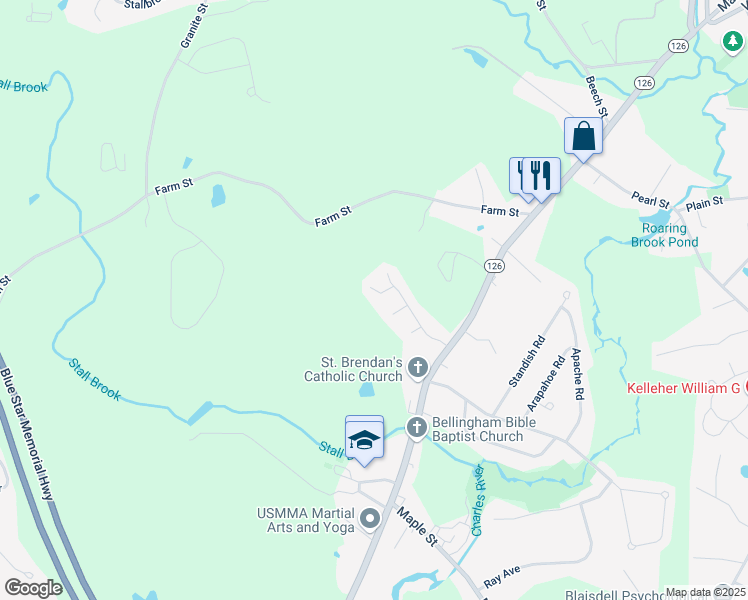 map of restaurants, bars, coffee shops, grocery stores, and more near 20 Caryville Crossing in Bellingham