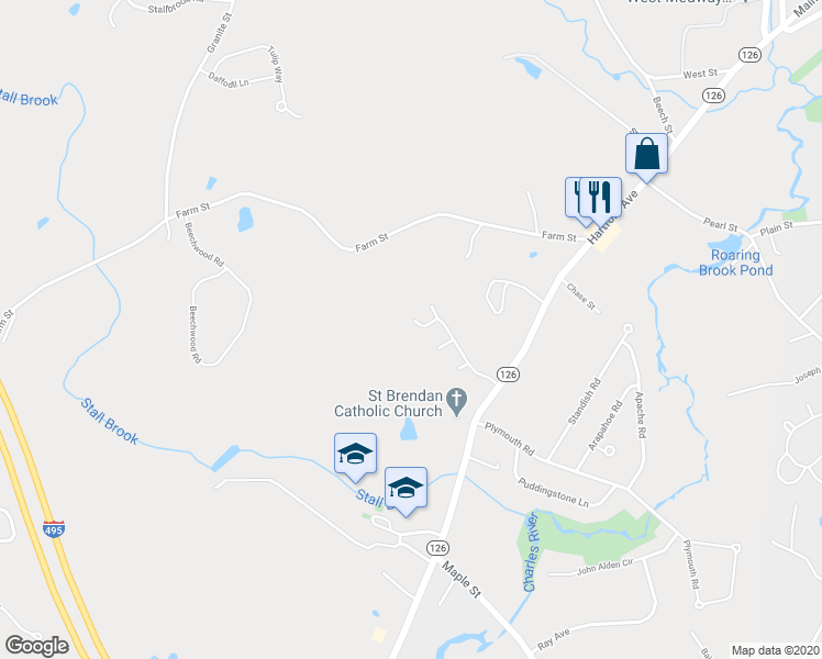 map of restaurants, bars, coffee shops, grocery stores, and more near 19 Caryville Crossing in Bellingham