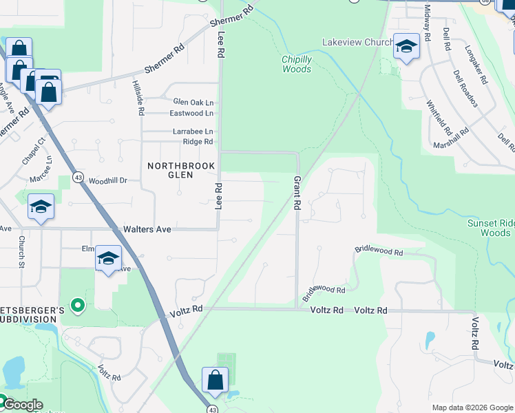 map of restaurants, bars, coffee shops, grocery stores, and more near 1130 Buttonwood Lane in Northbrook