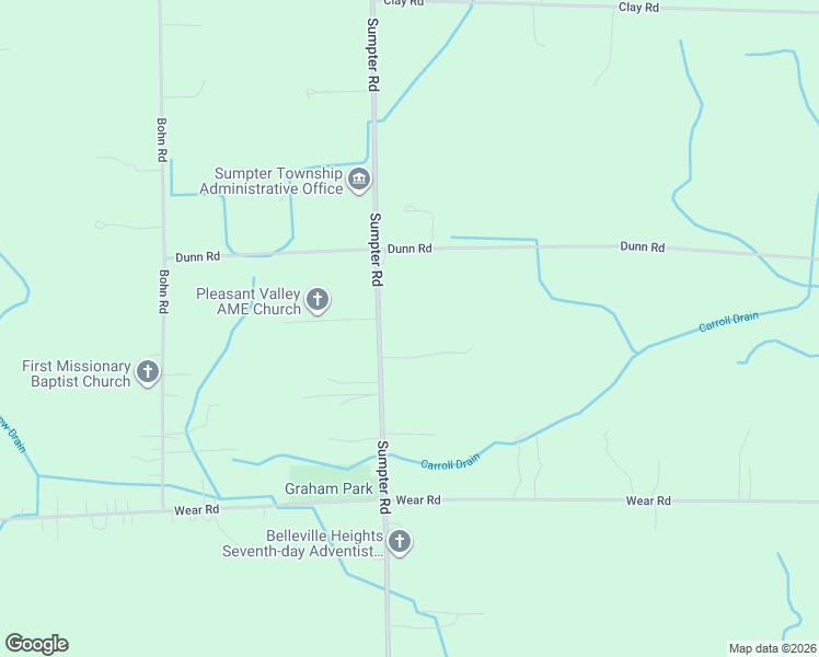 map of restaurants, bars, coffee shops, grocery stores, and more near 23815 Sumpter Road in Belleville