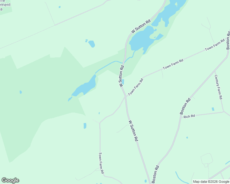 map of restaurants, bars, coffee shops, grocery stores, and more near 96 Town Farm Road in Sutton