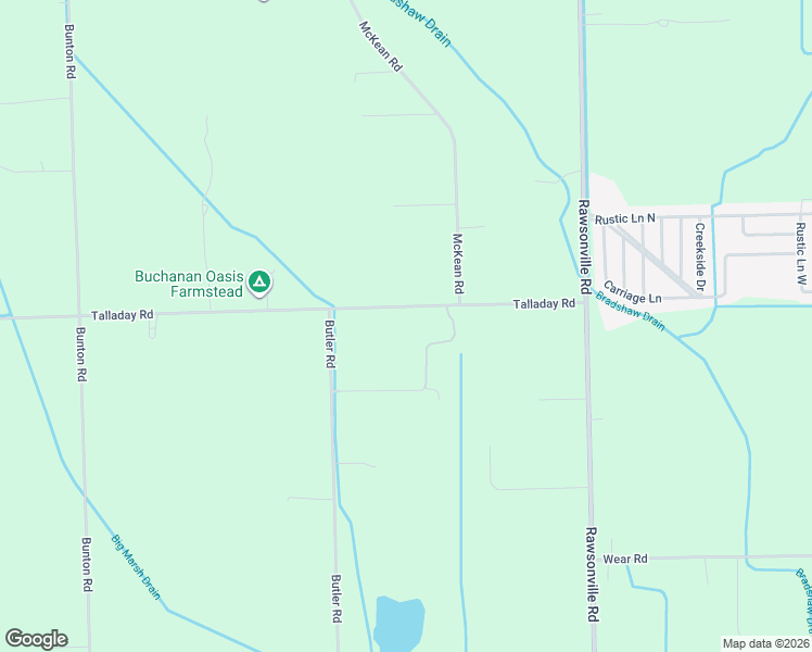 map of restaurants, bars, coffee shops, grocery stores, and more near 10640 Talladay Road in Willis