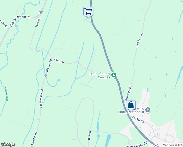map of restaurants, bars, coffee shops, grocery stores, and more near 29 Fawn Road in Saugerties