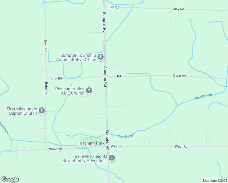 map of restaurants, bars, coffee shops, grocery stores, and more near 23815 Sumpter Road in Belleville