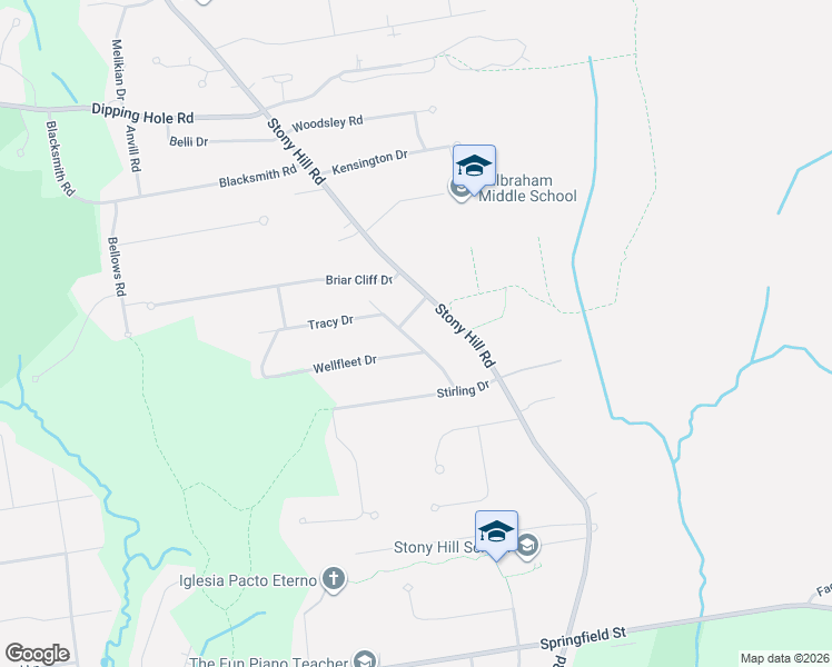 map of restaurants, bars, coffee shops, grocery stores, and more near 10 Craigwood Terrace in Wilbraham