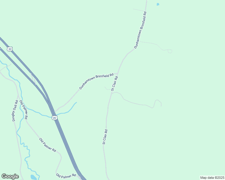 map of restaurants, bars, coffee shops, grocery stores, and more near 62 Saint Claire Road in Brimfield