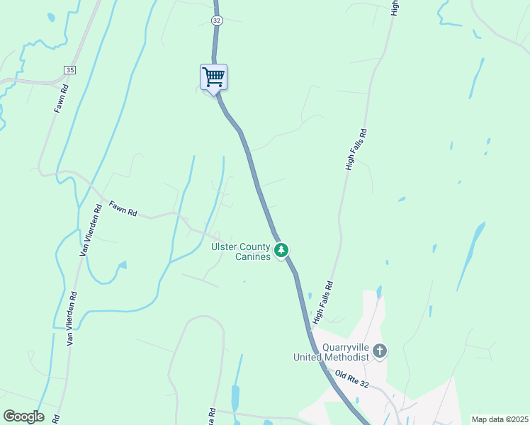 map of restaurants, bars, coffee shops, grocery stores, and more near 3579 New York 32 in Saugerties