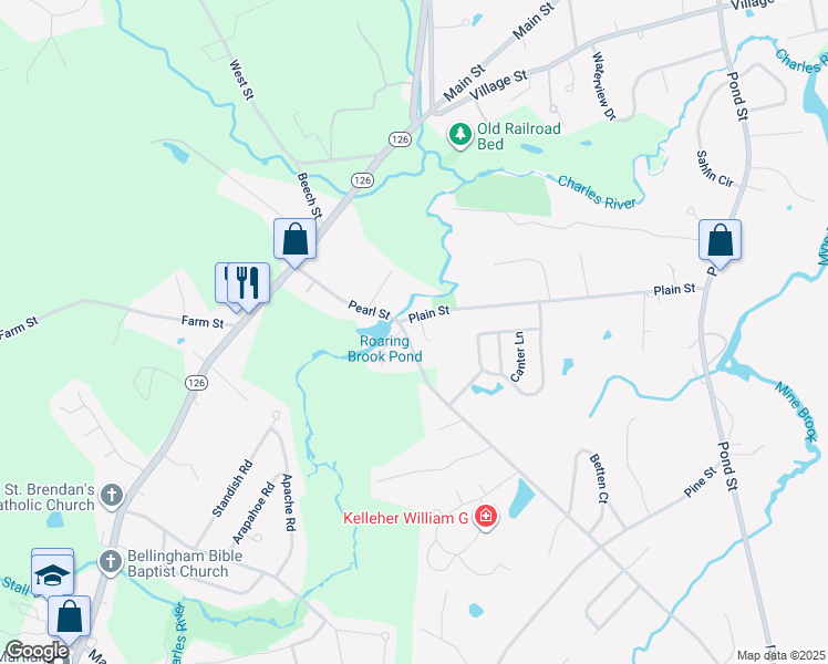 map of restaurants, bars, coffee shops, grocery stores, and more near 32 Pearl Street in Bellingham