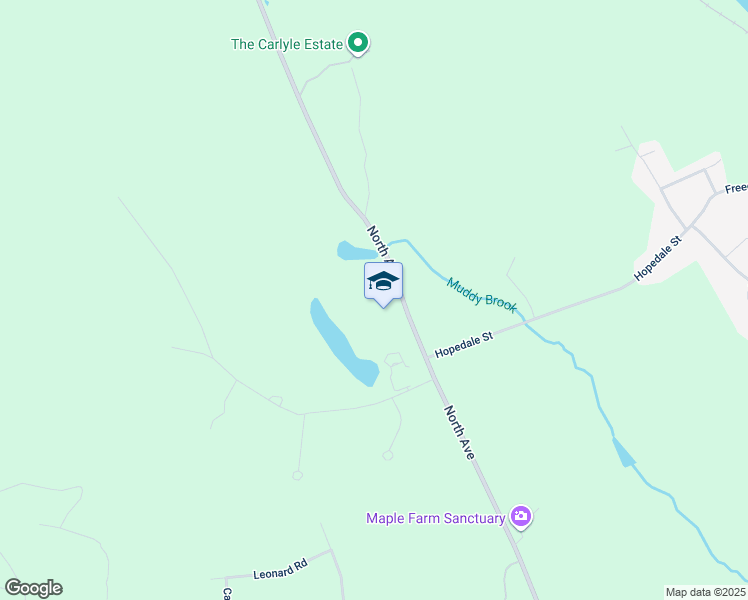 map of restaurants, bars, coffee shops, grocery stores, and more near 148 North Avenue in Mendon