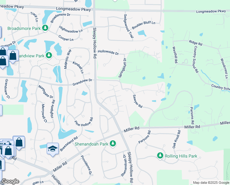 map of restaurants, bars, coffee shops, grocery stores, and more near 3546 Blue Ridge Court in Carpentersville
