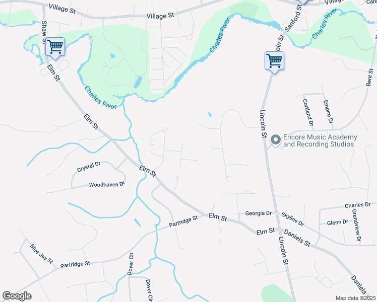map of restaurants, bars, coffee shops, grocery stores, and more near 6 Gloucester Drive in Franklin