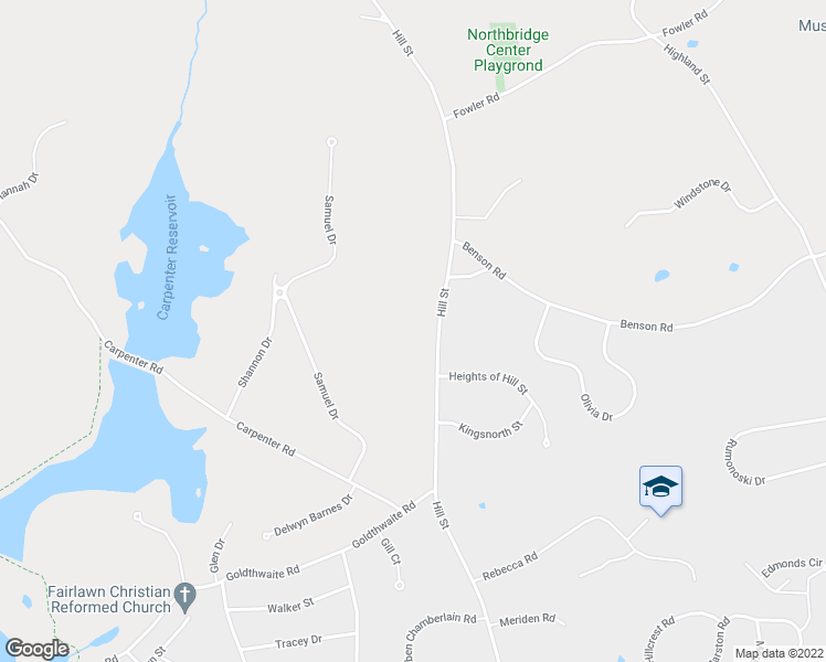 map of restaurants, bars, coffee shops, grocery stores, and more near 801-865 Hill Street in Northbridge