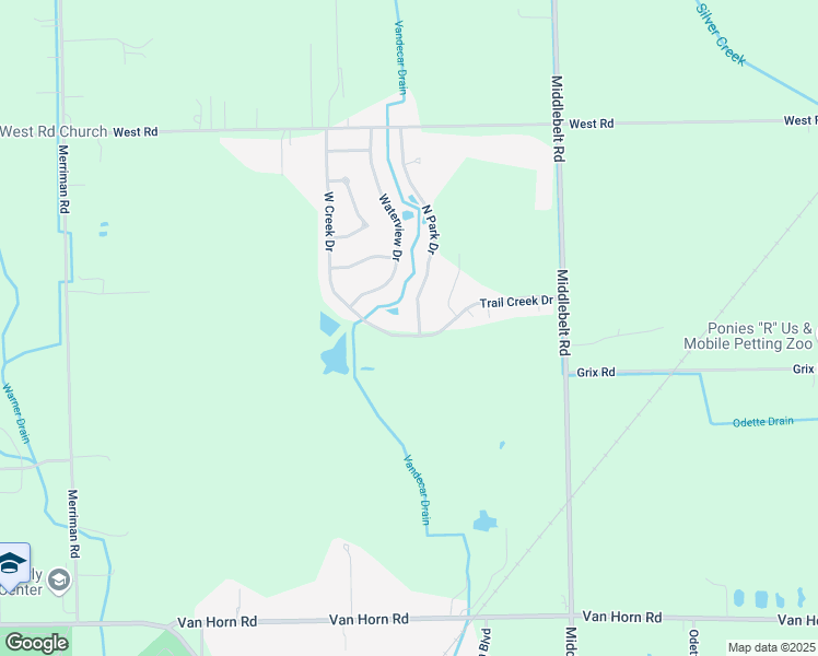 map of restaurants, bars, coffee shops, grocery stores, and more near 23309 North Park Drive in Huron Charter Township