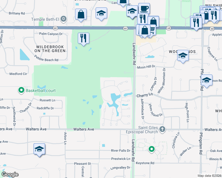 map of restaurants, bars, coffee shops, grocery stores, and more near 43 Ct of Greenway in Northbrook