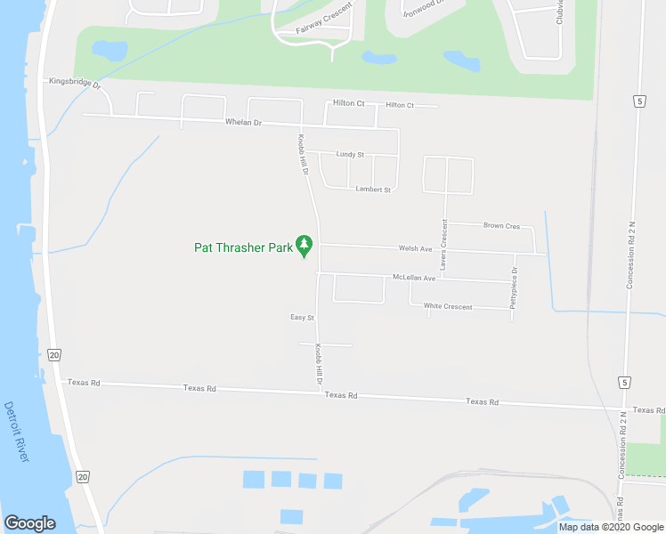 map of restaurants, bars, coffee shops, grocery stores, and more near 288 McLellan Avenue in Amherstburg
