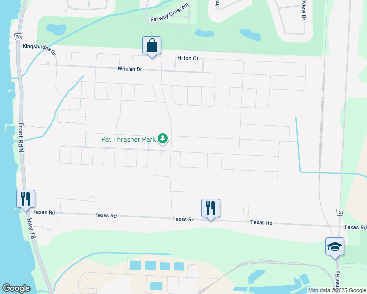 map of restaurants, bars, coffee shops, grocery stores, and more near 288 McLellan Avenue in Amherstburg