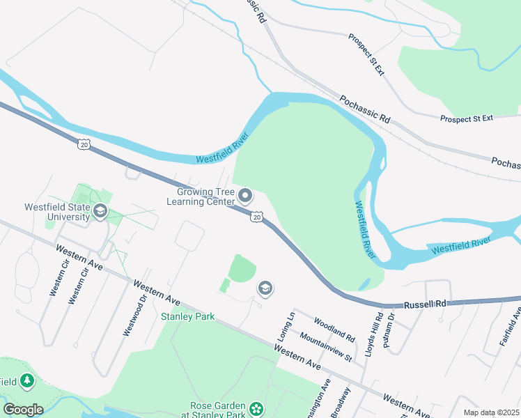 map of restaurants, bars, coffee shops, grocery stores, and more near 431 Russell Road in Westfield