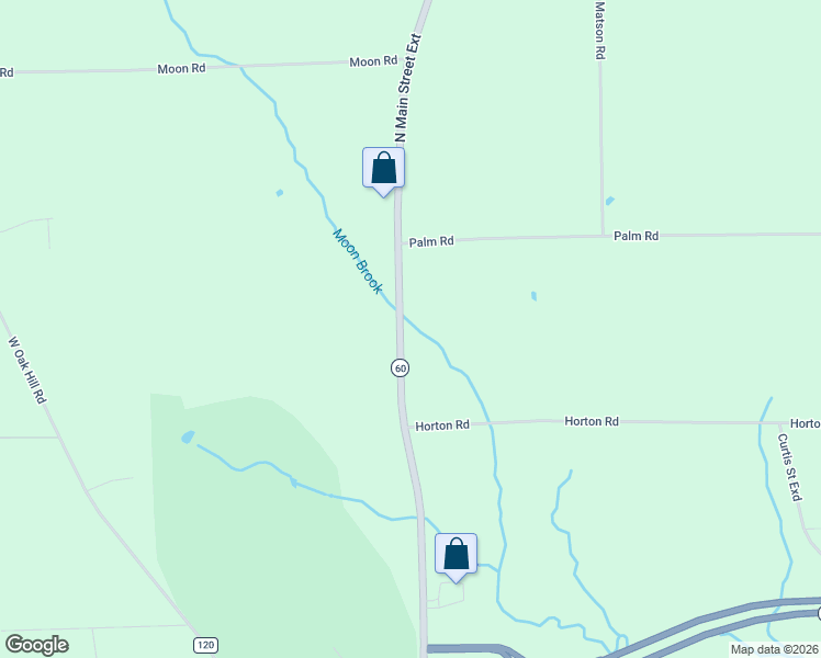 map of restaurants, bars, coffee shops, grocery stores, and more near 3108 North Main Street Exd in Jamestown