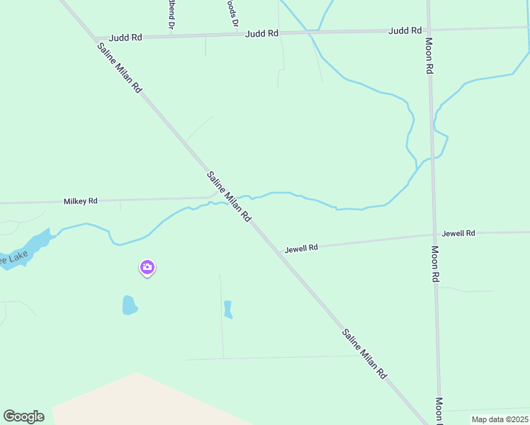 map of restaurants, bars, coffee shops, grocery stores, and more near 10575 Saline Milan Road in Saline