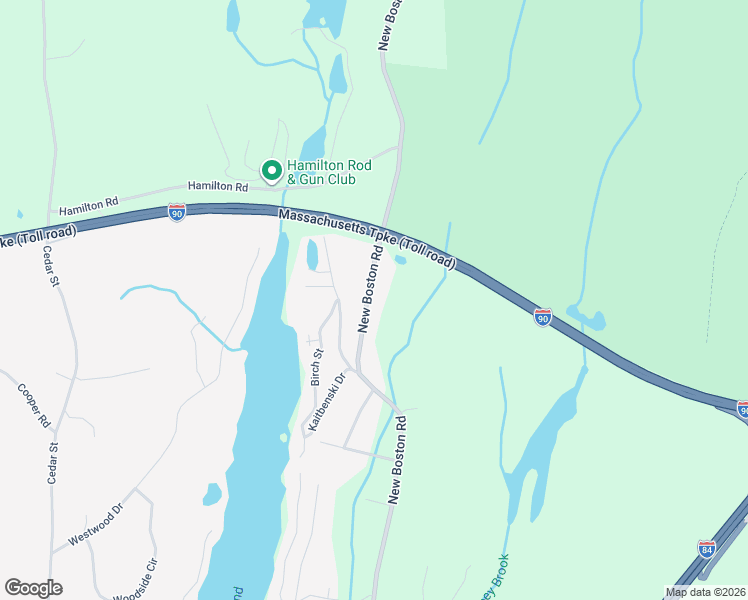 map of restaurants, bars, coffee shops, grocery stores, and more near 207 New Boston Road in Sturbridge