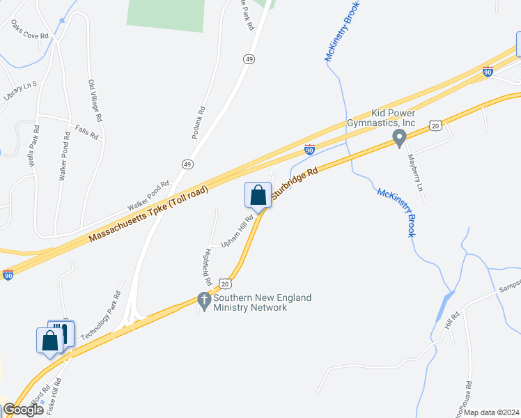 map of restaurants, bars, coffee shops, grocery stores, and more near 298 Sturbridge Road in Charlton