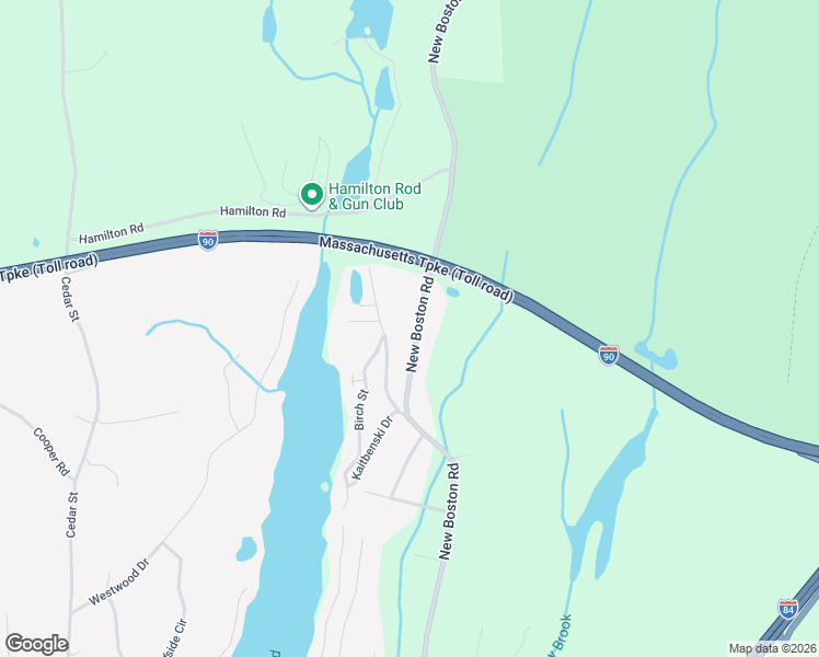 map of restaurants, bars, coffee shops, grocery stores, and more near 207 New Boston Road in Sturbridge