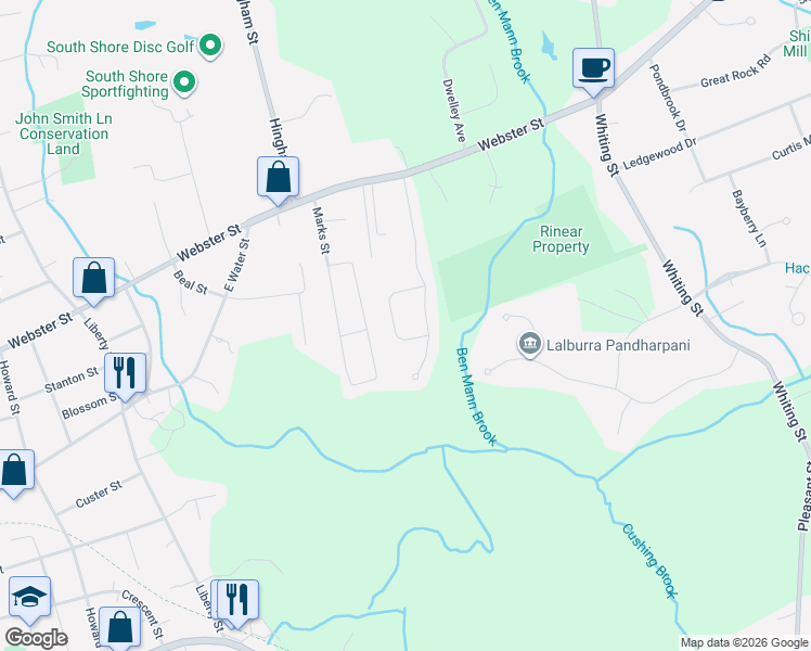 map of restaurants, bars, coffee shops, grocery stores, and more near 29 Saw Mill Lane in Rockland