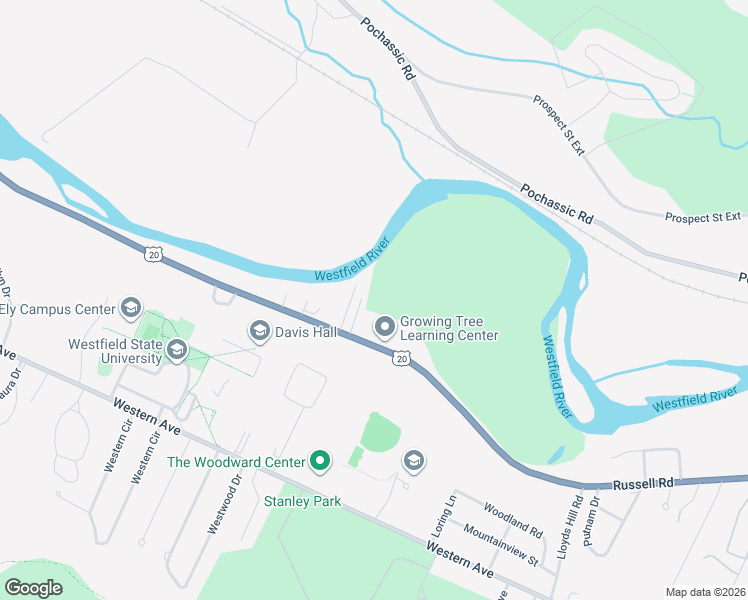 map of restaurants, bars, coffee shops, grocery stores, and more near 459 U.S. 20 in Westfield