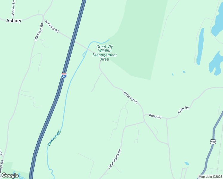 map of restaurants, bars, coffee shops, grocery stores, and more near 165 West Camp Road in Saugerties