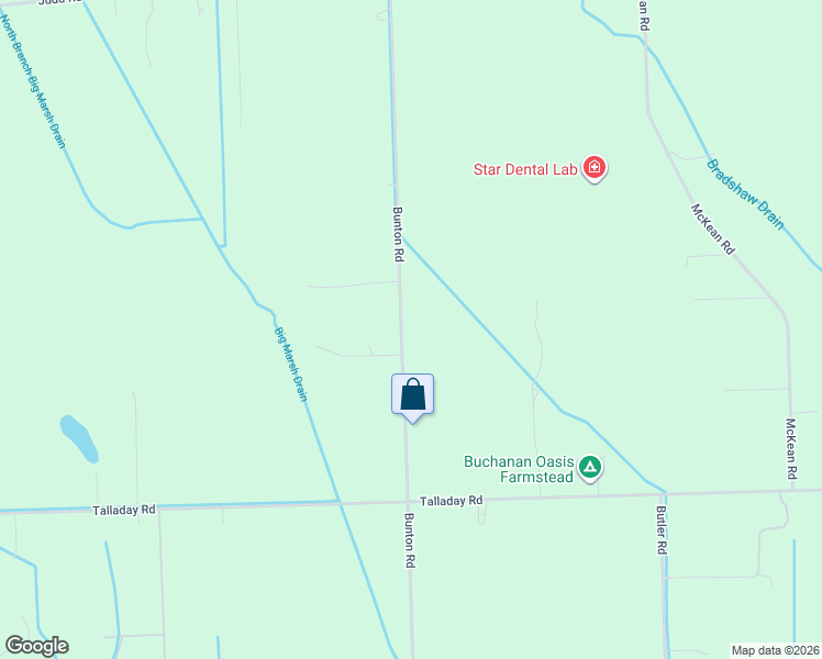 map of restaurants, bars, coffee shops, grocery stores, and more near 10659 Bunton Road in Willis