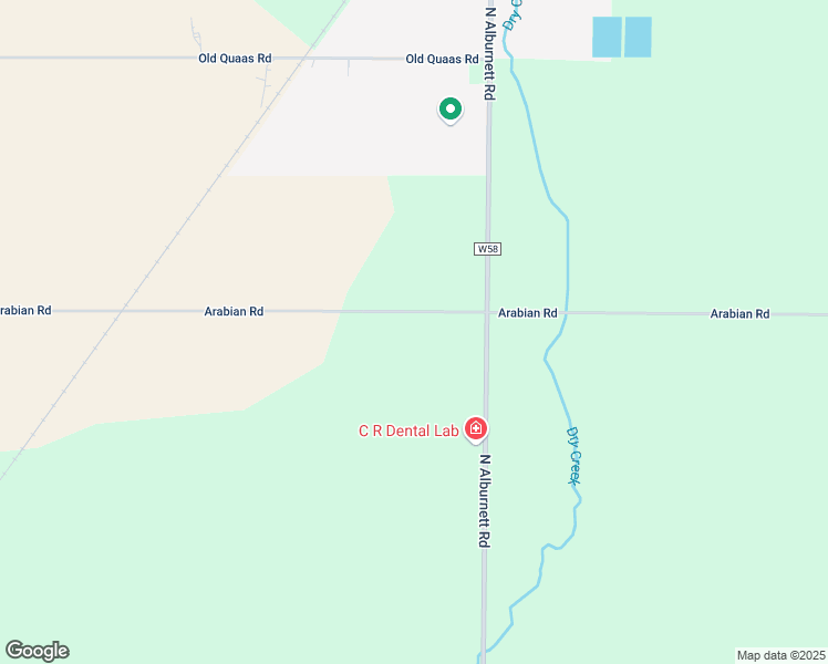 map of restaurants, bars, coffee shops, grocery stores, and more near 2630 Arabian Road in Alburnett