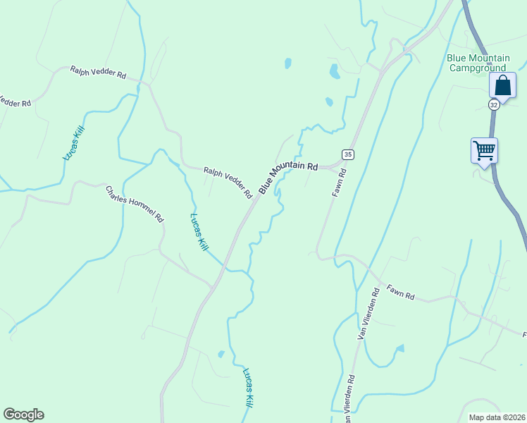 map of restaurants, bars, coffee shops, grocery stores, and more near 1046 County Road 35 in Saugerties