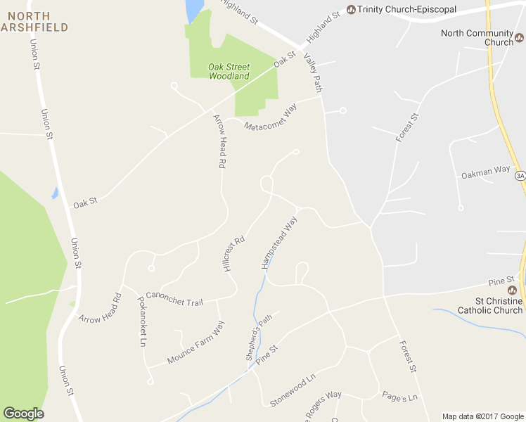 map of restaurants, bars, coffee shops, grocery stores, and more near 240 Hillcrest Road in Marshfield