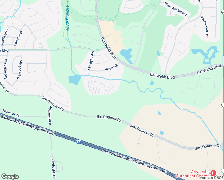 map of restaurants, bars, coffee shops, grocery stores, and more near 13461 Michigan Avenue in Huntley