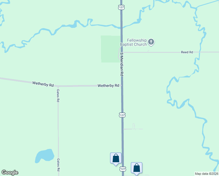 map of restaurants, bars, coffee shops, grocery stores, and more near 2893 Wetherby Road in Clarklake