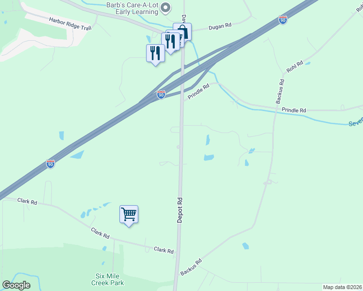 map of restaurants, bars, coffee shops, grocery stores, and more near Pennsylvania 531 in Erie