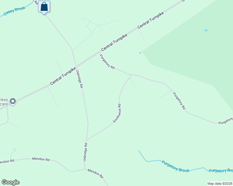 map of restaurants, bars, coffee shops, grocery stores, and more near 43 Southwick Road in Sutton
