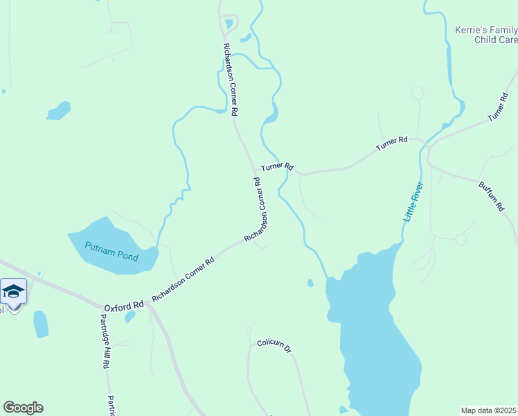 map of restaurants, bars, coffee shops, grocery stores, and more near 109 Richardson Corner Road in Charlton