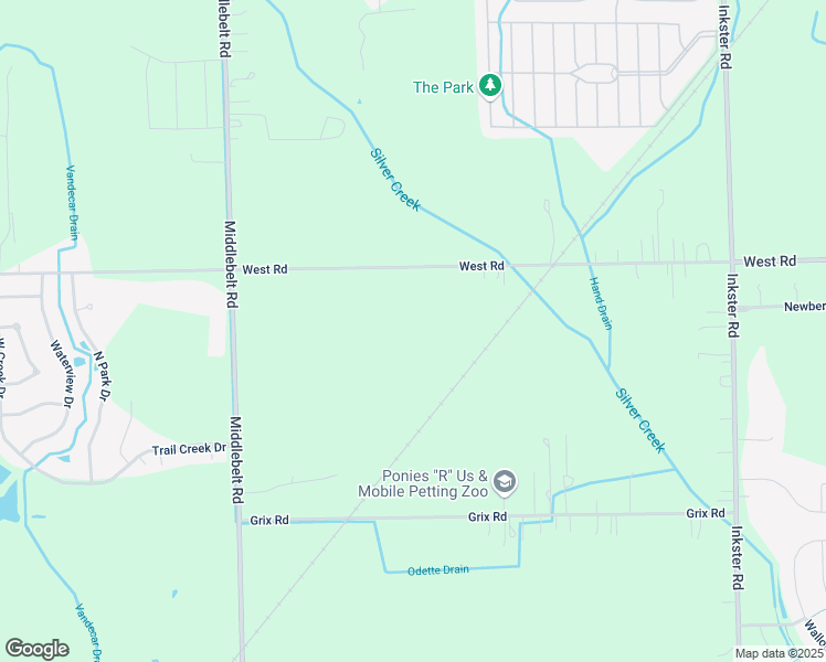 map of restaurants, bars, coffee shops, grocery stores, and more near 28713 West Road in Huron Charter Township