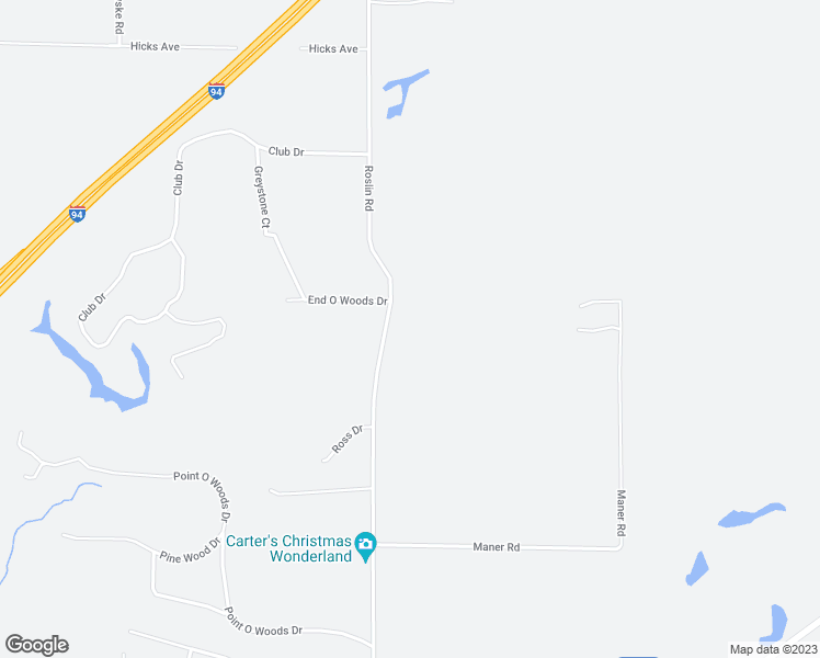 map of restaurants, bars, coffee shops, grocery stores, and more near 1215 Roslin Road in Benton Harbor