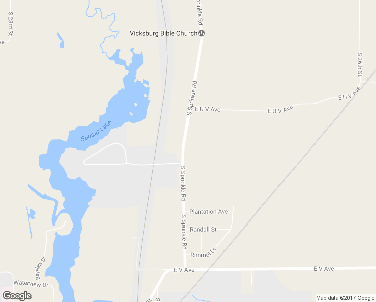 map of restaurants, bars, coffee shops, grocery stores, and more near 12495 South Sprinkle Road in Vicksburg