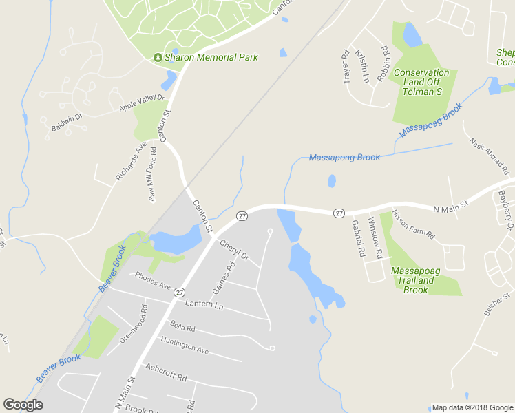 map of restaurants, bars, coffee shops, grocery stores, and more near 260 North Main Street in Sharon
