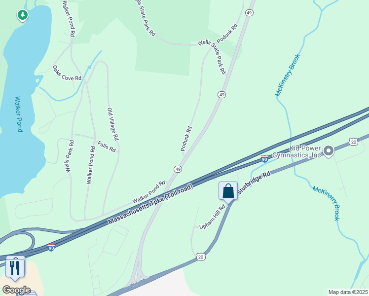 2 Podunk Road, Sturbridge MA Walk Score