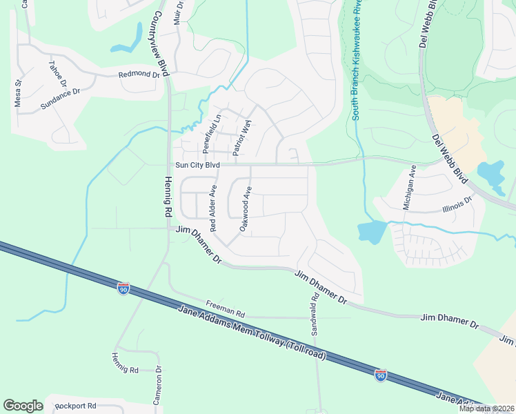 map of restaurants, bars, coffee shops, grocery stores, and more near 13555 Ivy Drive in Huntley