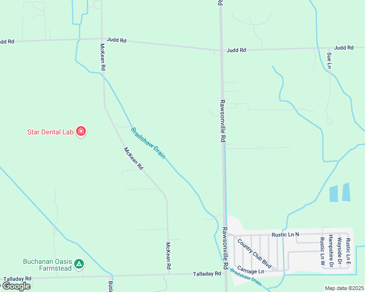 map of restaurants, bars, coffee shops, grocery stores, and more near 10440 Rawsonville Road in Belleville