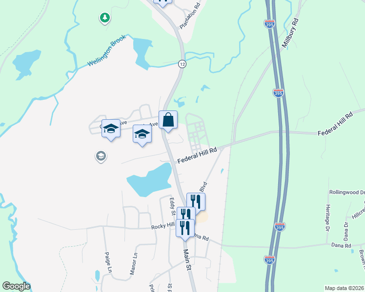 map of restaurants, bars, coffee shops, grocery stores, and more near 10 Newton Avenue in Oxford