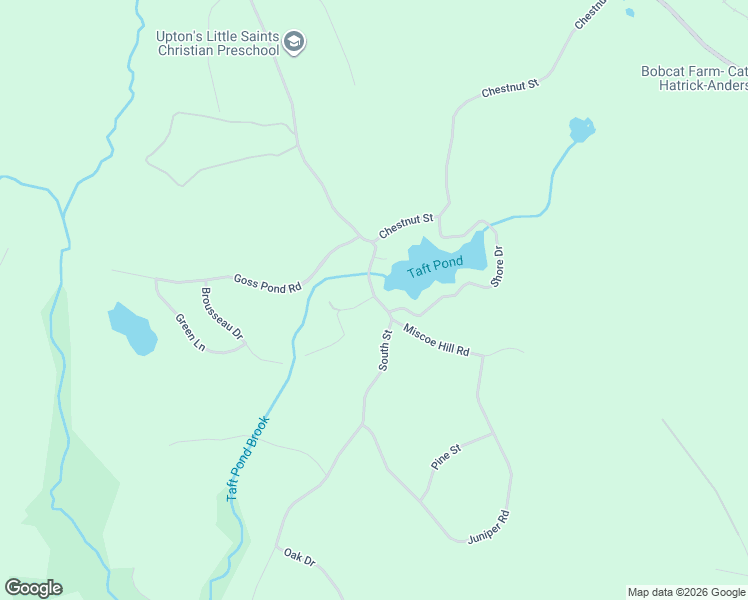 map of restaurants, bars, coffee shops, grocery stores, and more near 4 Brookside Street in Upton