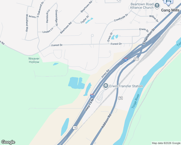map of restaurants, bars, coffee shops, grocery stores, and more near 113 Fieldview Drive in Painted Post