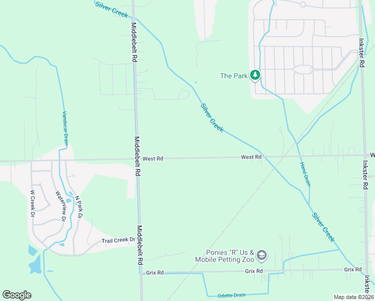 map of restaurants, bars, coffee shops, grocery stores, and more near 28812 West Road in Huron Charter Township