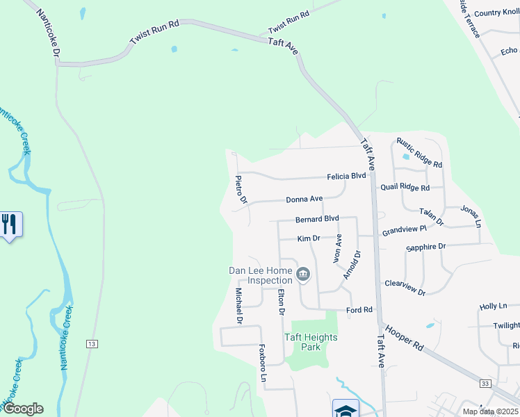 map of restaurants, bars, coffee shops, grocery stores, and more near 2002 Donna Avenue in Endicott